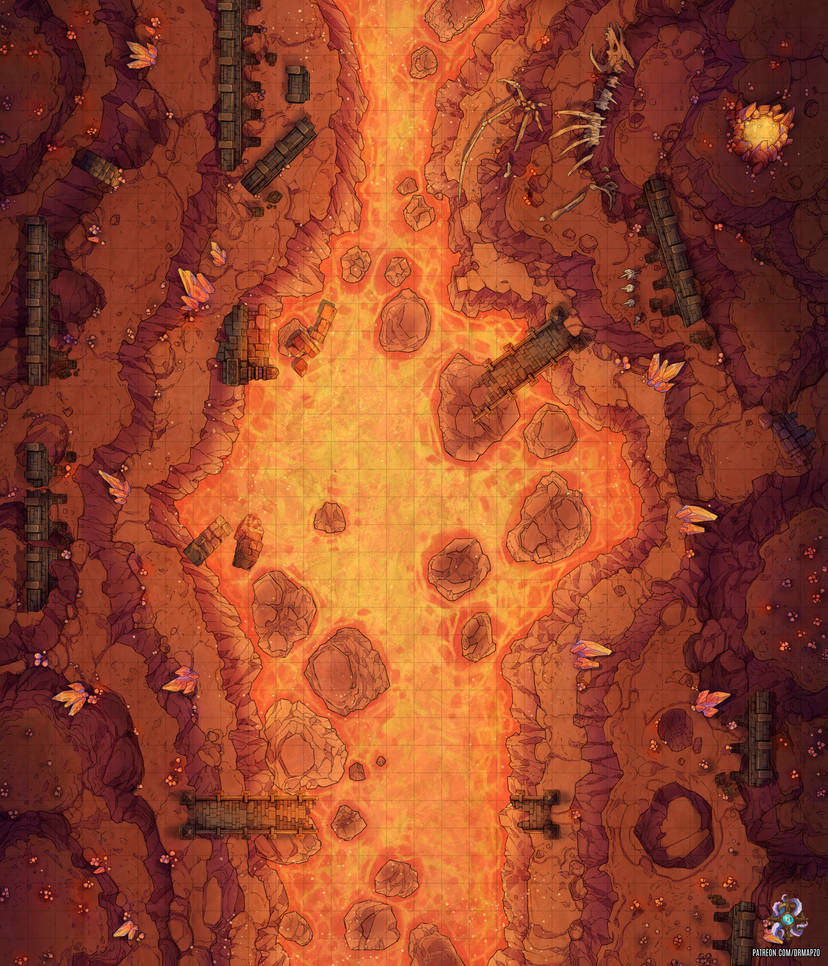 Valcano Layout Volcano Crossing Battle Map by Hassly on DeviantArt
