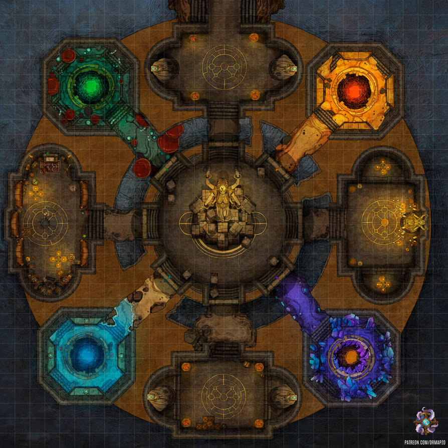 Portal Rooms Battle Map by Hassly on DeviantArt