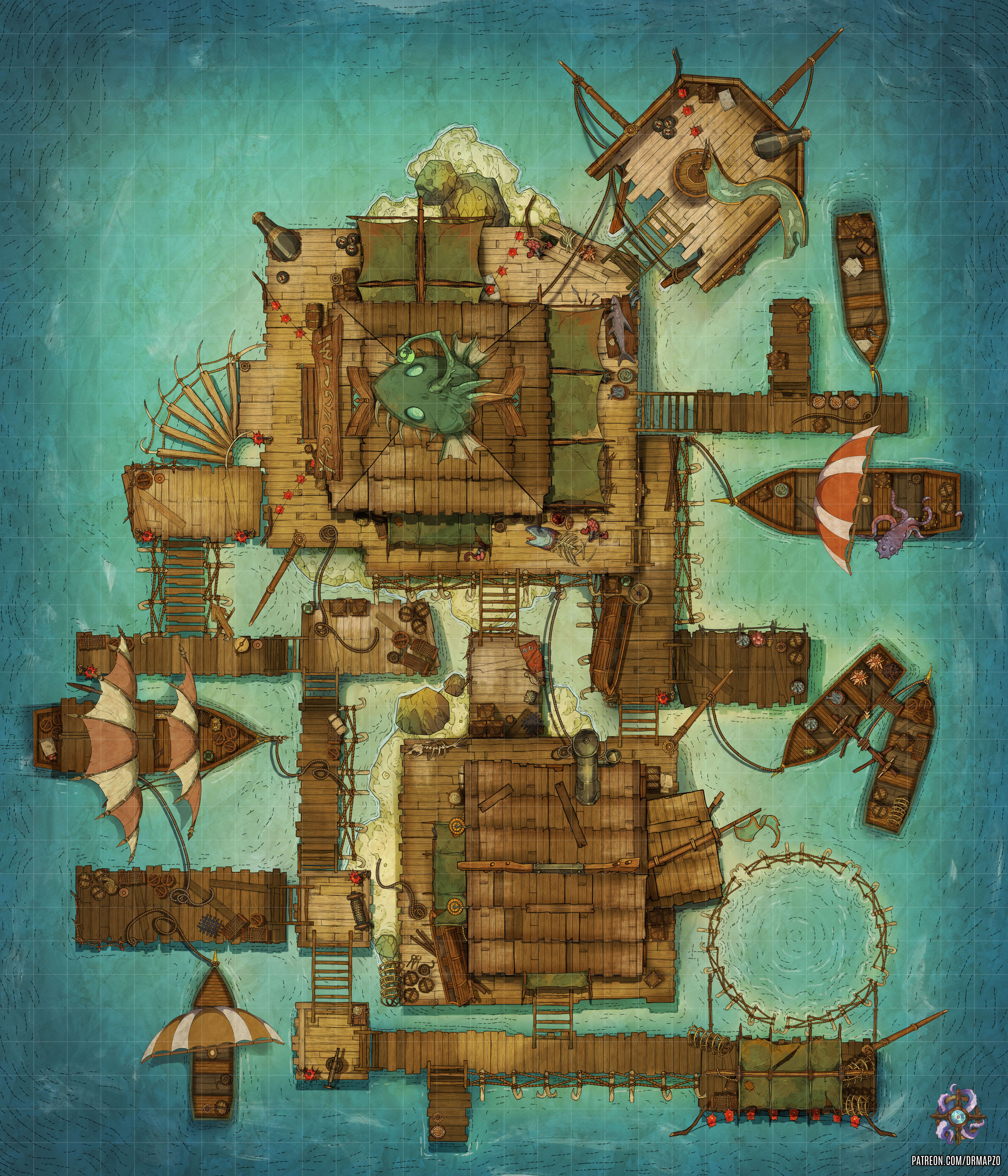 Ocean Store Battle Map by Hassly on DeviantArt