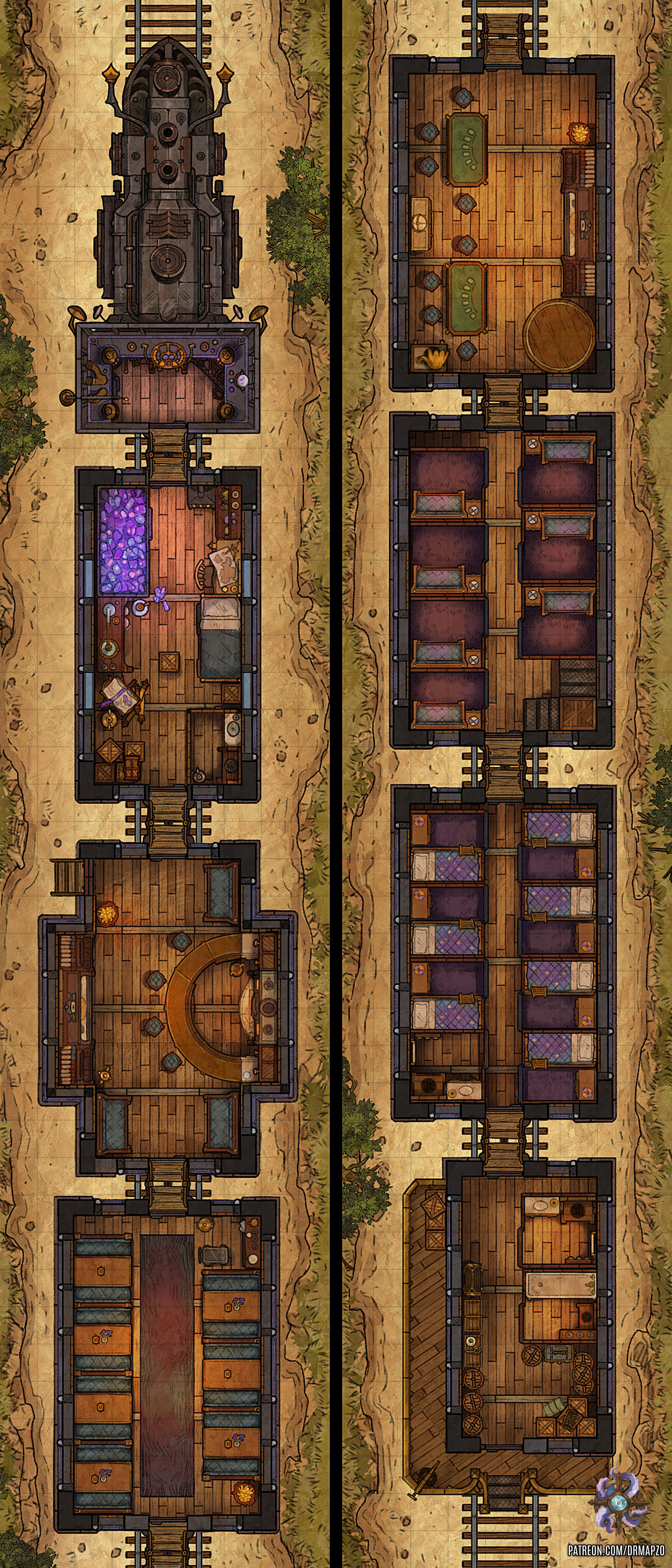 Magic Train Battle Map by Hassly on DeviantArt
