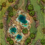 Forest Hot Springs Battle Map 20x30