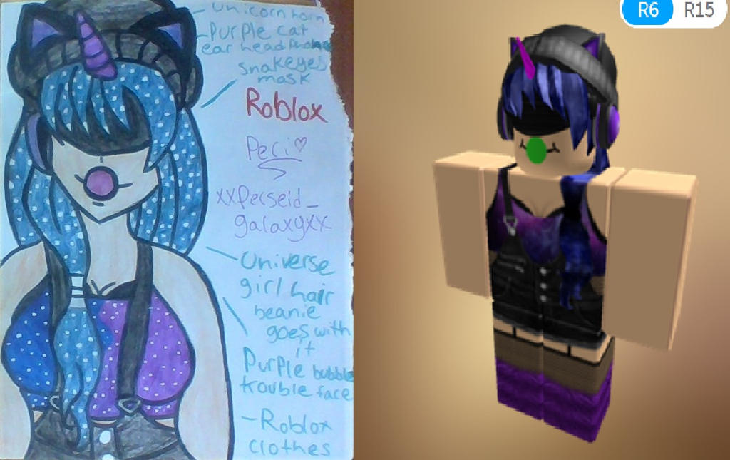 I Drew My Robox Character 2 Anime Version By Perseidgalaxy On - anime girl head i drew roblox