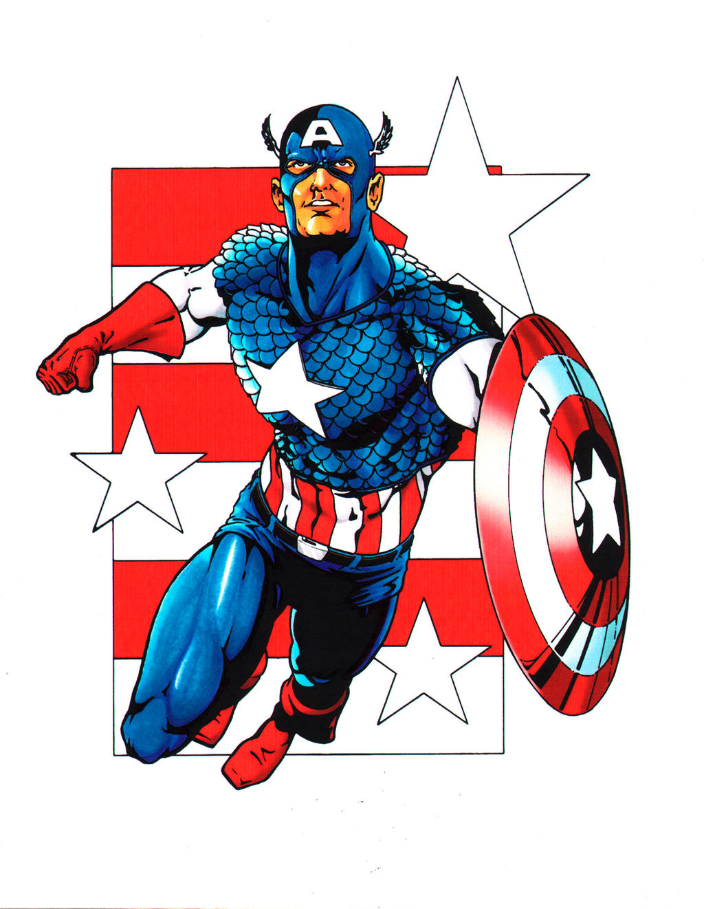 Капитан Америка арт