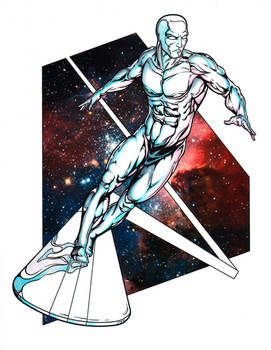 Silver Surfer Soaring color