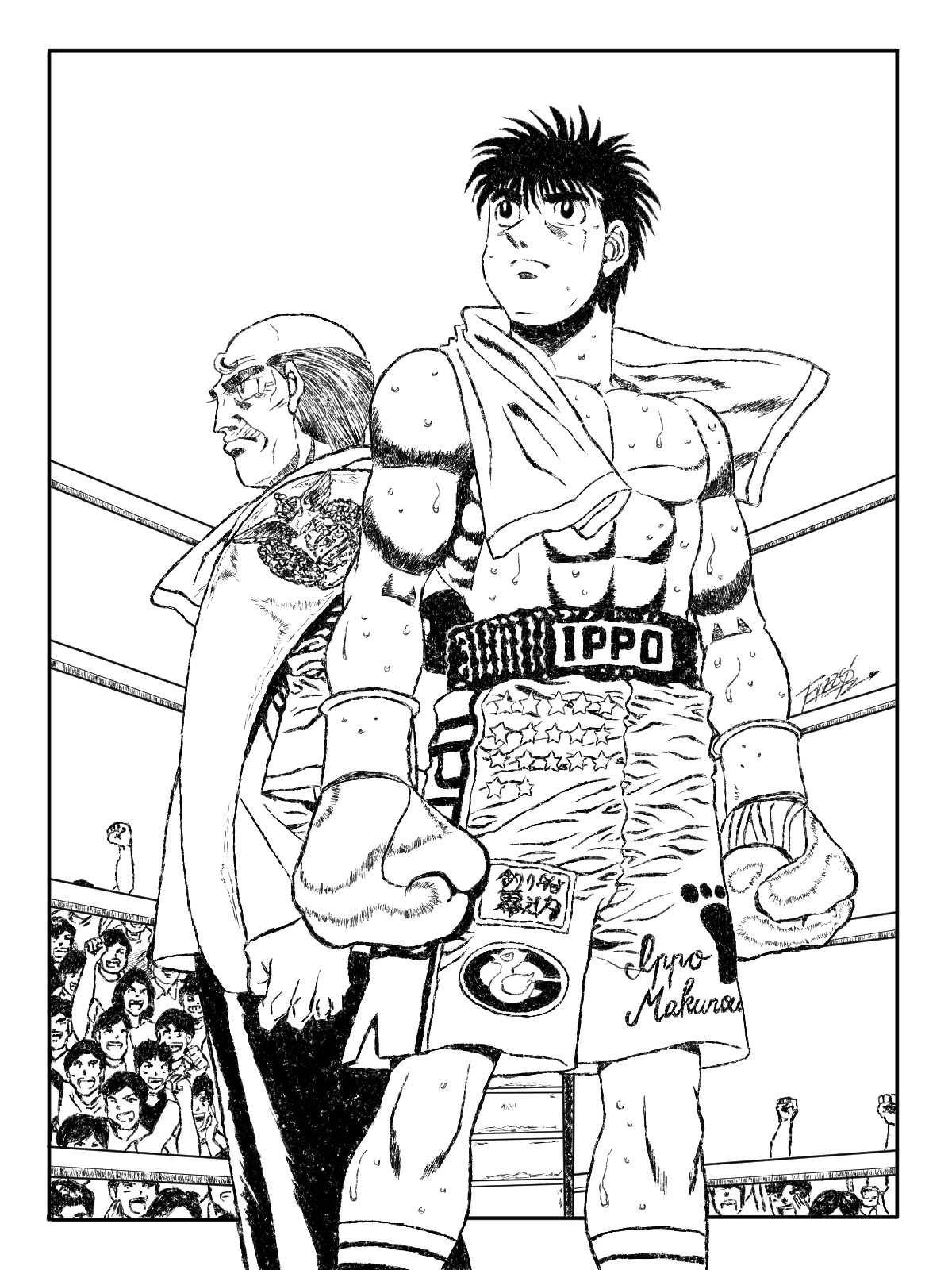 ippo makunouchi sparring con Ricardo Martinez by esechicobenja on DeviantArt