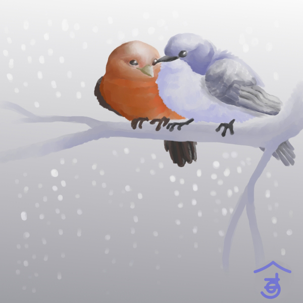 Birds in Snow