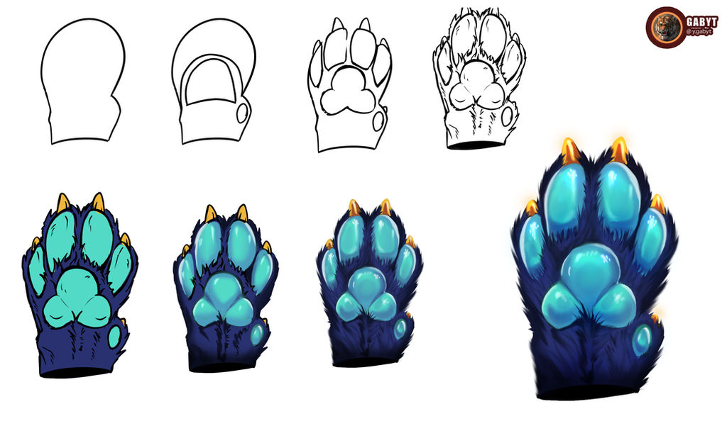 Paws Tutorial By Gaby T On Deviantart Paws Tutorial By Gaby T On Deviantart