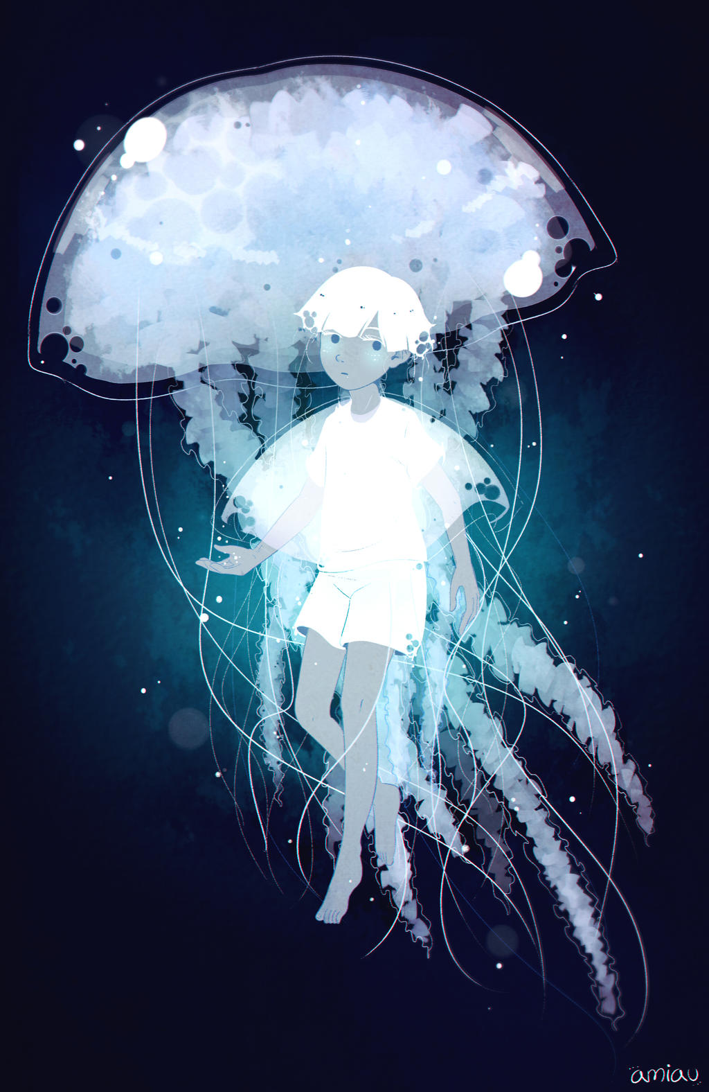 Jellyfish Boy by Amichiinyan on DeviantArt