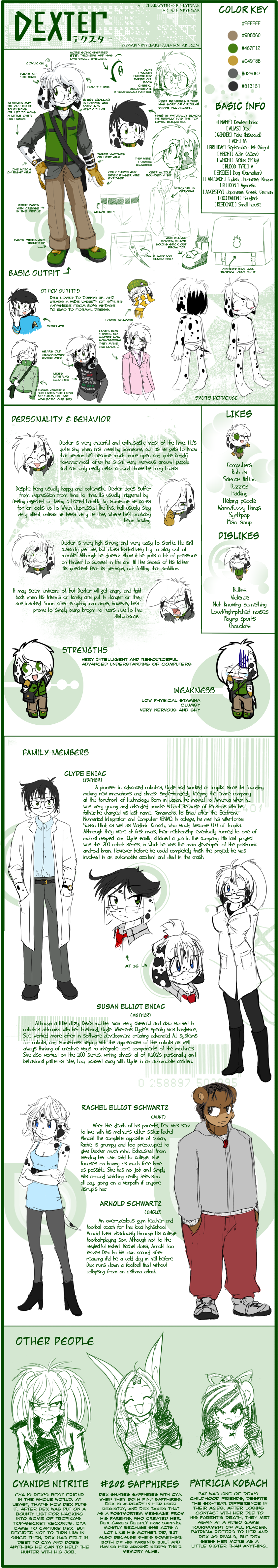 DEXTER REFERENCE SHEET