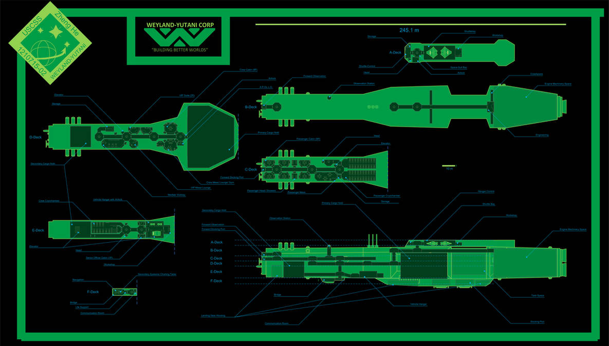 Uscss Png USCSS Zheng He - Deckplan by TwoS0ul on DeviantArt