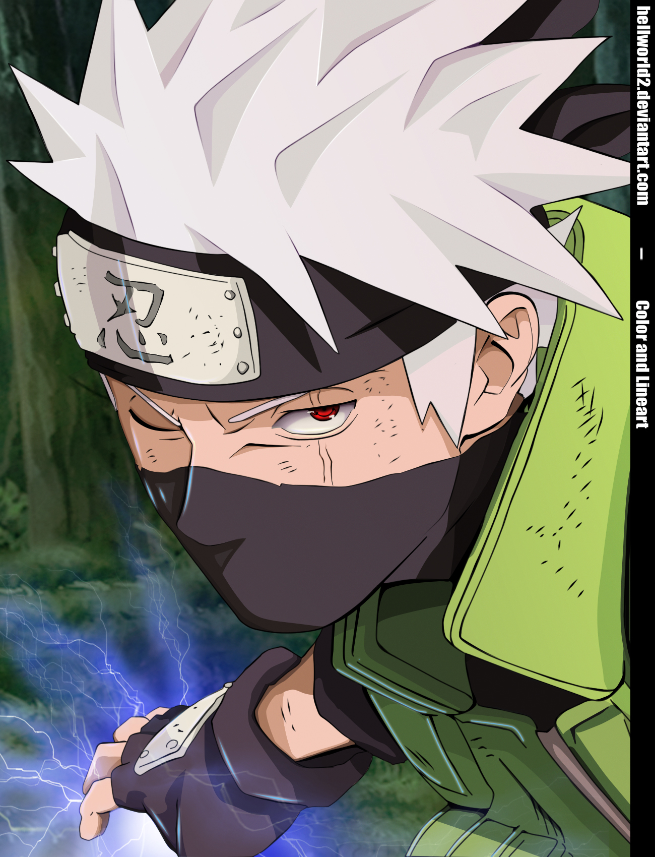 Naruto e Kakashi - Kakashi colorido by ADMUlielson on DeviantArt