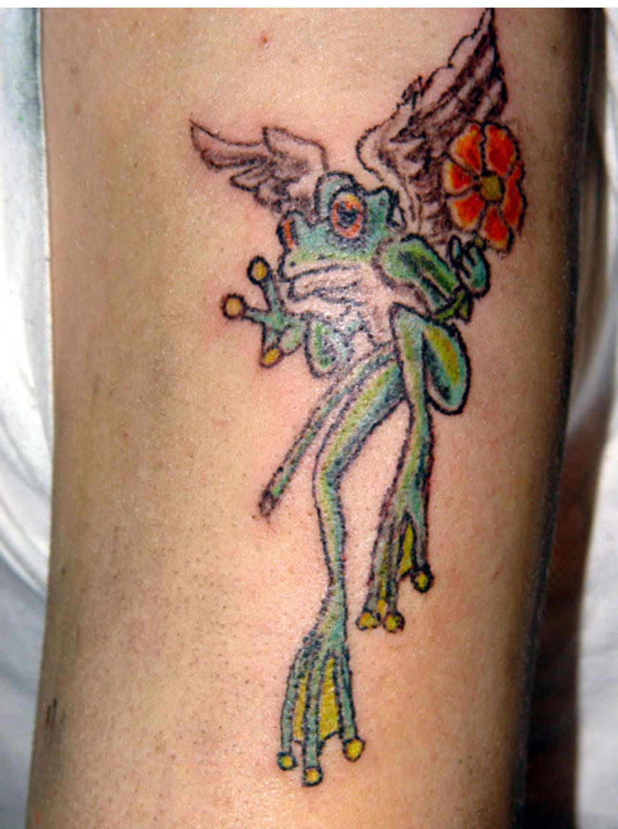frog with wings Tattoo by completeartist on DeviantArt