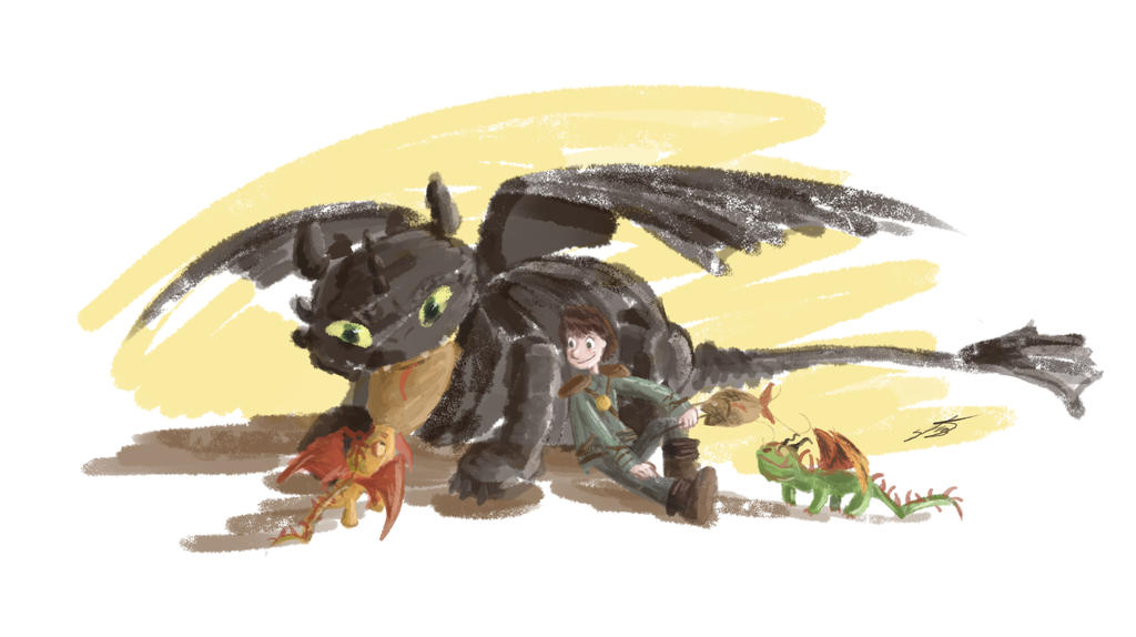 Toothless Intimidating Toothless vs Terrible Terror by Sato100 on DeviantArt