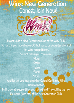 Winx: New Generation Contest