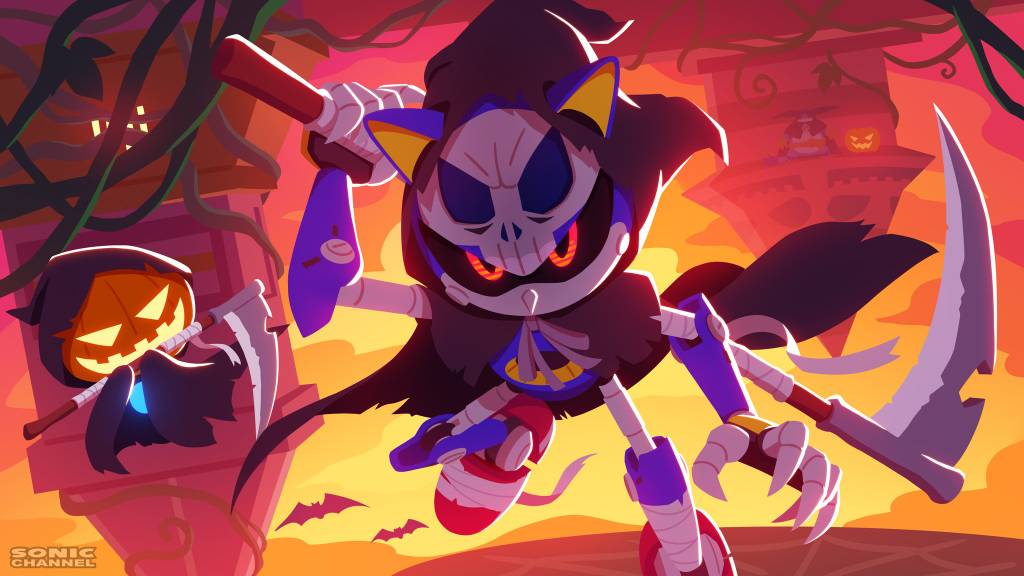 Reaper Metal Sonic Halloween 2022 - Sonic - Fanart by