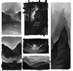 background concept art practice