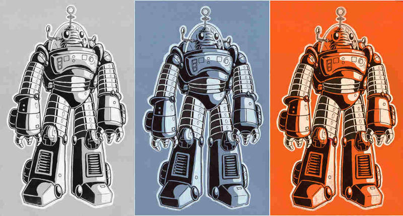 Retro Robot Prints