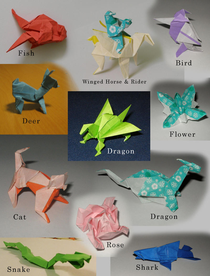 Random Origami Models