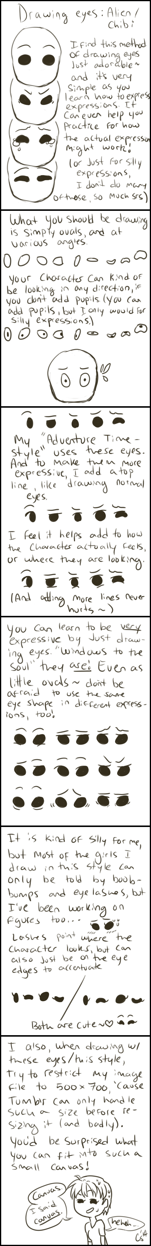 Drawing Tutorial: Alien/chibi eyes