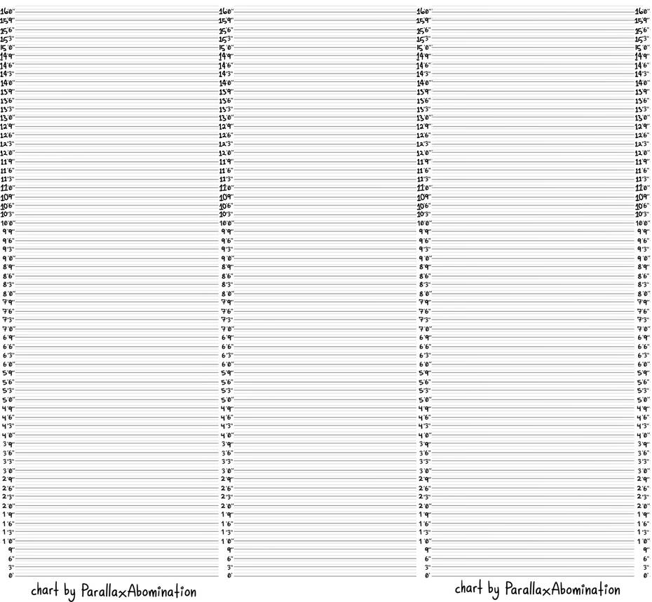 Character Height Chart Template Character Height Chart Template
