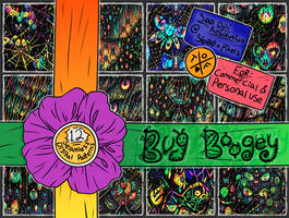 Bug Boogey - Watercolor Seamless Pattern Set