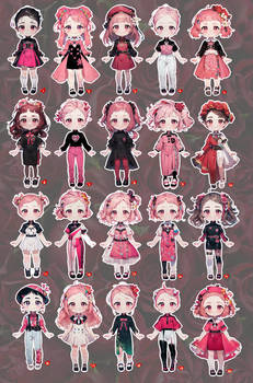 [OPEN 20/20] Adoptable Set #5 (Ai) Valentine's Day