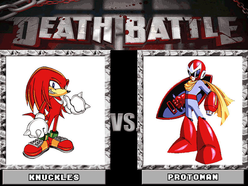 Protoman Death DEATH BATTLE! - knuckles vs. Protoman by captainfranko on DeviantArt