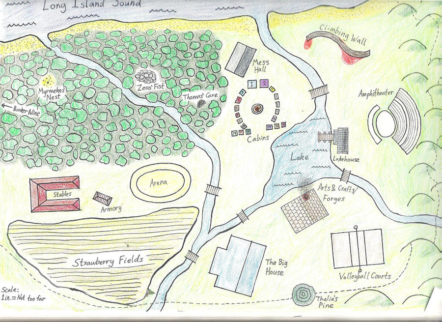 Camp Half Blood Map (Recreated to my likings) by MarioToasters on DeviantArt