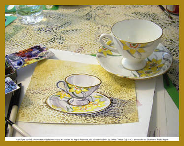 Tea Cup Watercolor Demo 8