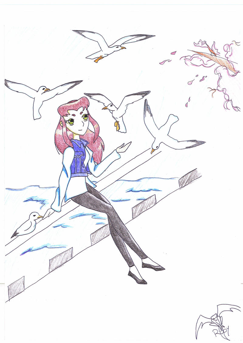 Starfire with gulls