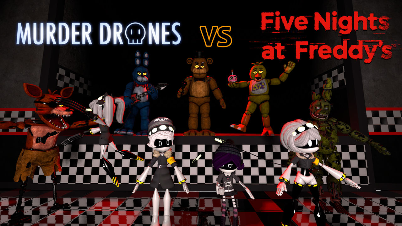 Murder Drones Vs Five Nights at Freddy's by Megamus643 on DeviantArt