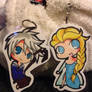 Jack Frost and Elsa Key rings