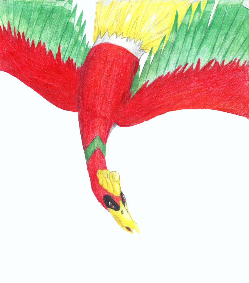 Colour Pencil Ho-oh