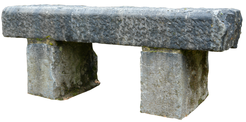 Stone bench 01 png