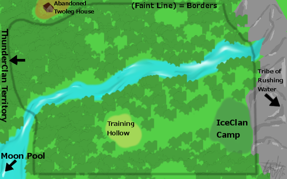 Map of IceClan Territory