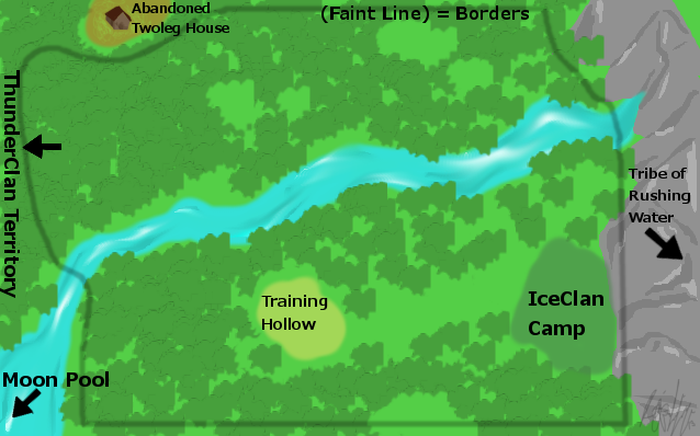 Map of IceClan Territory by IceClan01