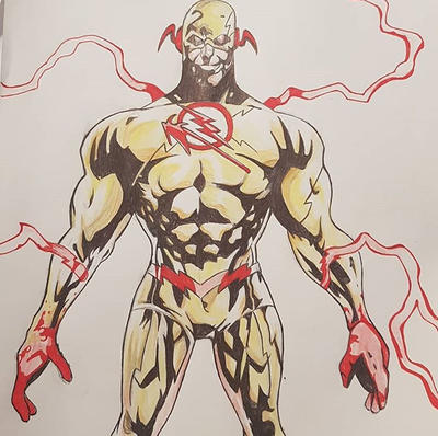Line Drawing Reverse Flash Reverse flash by senjoarts98 on DeviantArt