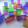 3D Glass Dominoes