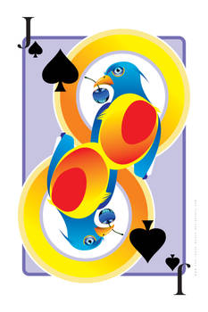Bird Eye Glass Cherry Card