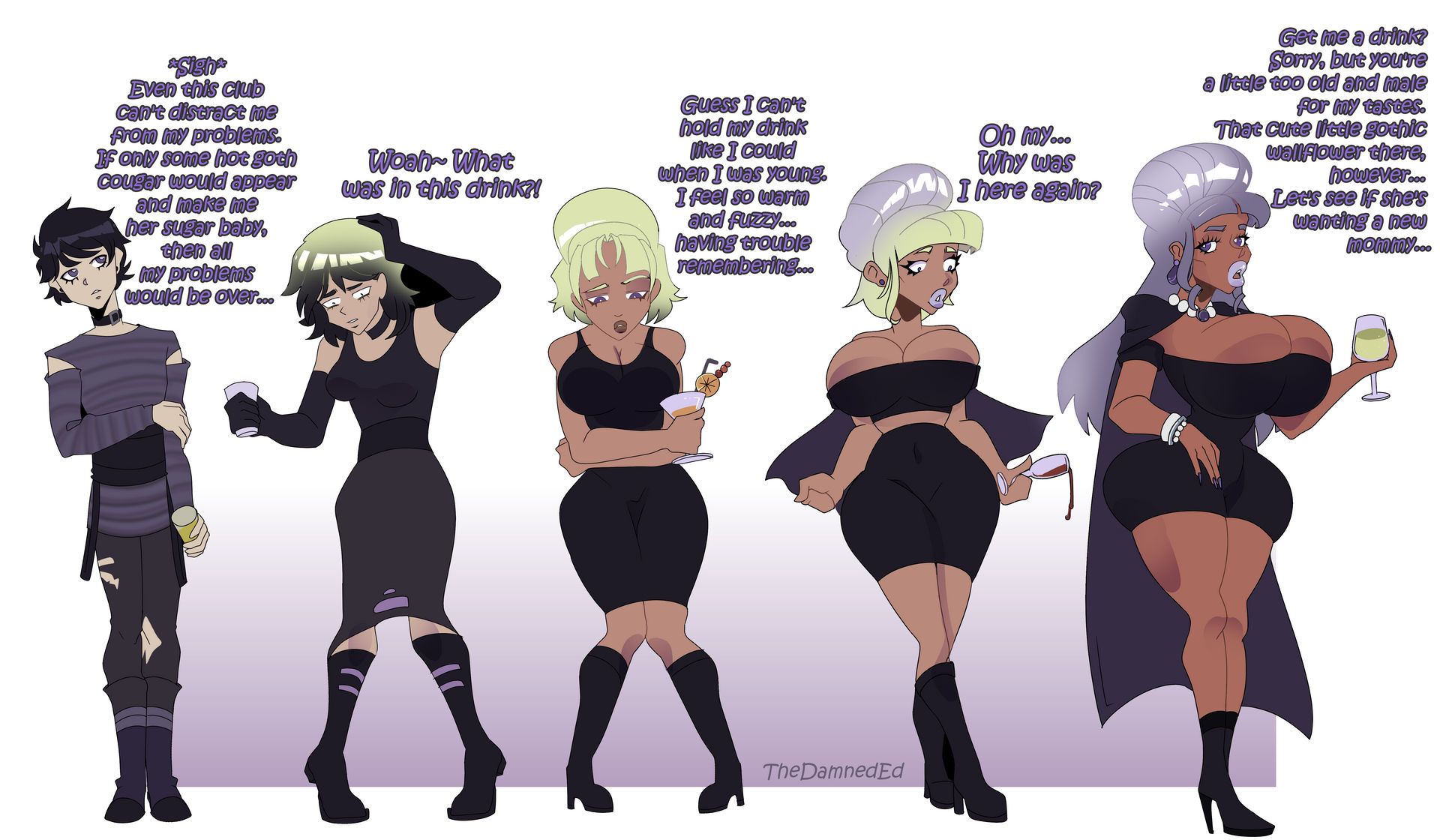 CMSN Goth Milf Bimbofication By TheDamnedEd On DeviantArt cmsn-goth-milf-bimbofication-by-thedamneded-on-deviantart