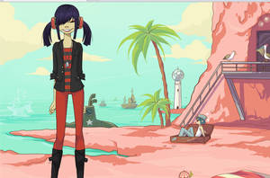 Noodle on Plastic Beach