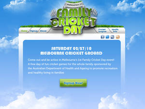 Family Cricket Day Website