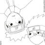 Obito and Kakashi - I Look at You - Lineart