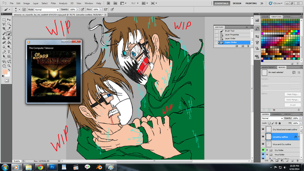 Virus!CryVSCry coloring [WIP2]