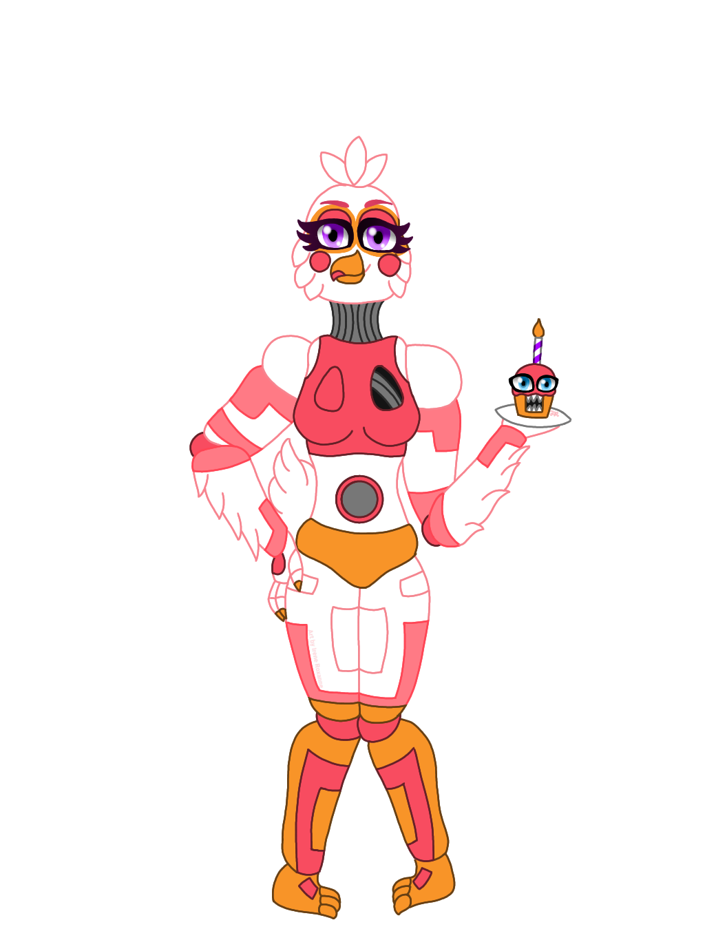 Funtime Chica done + fredy by Bantranic on DeviantArt