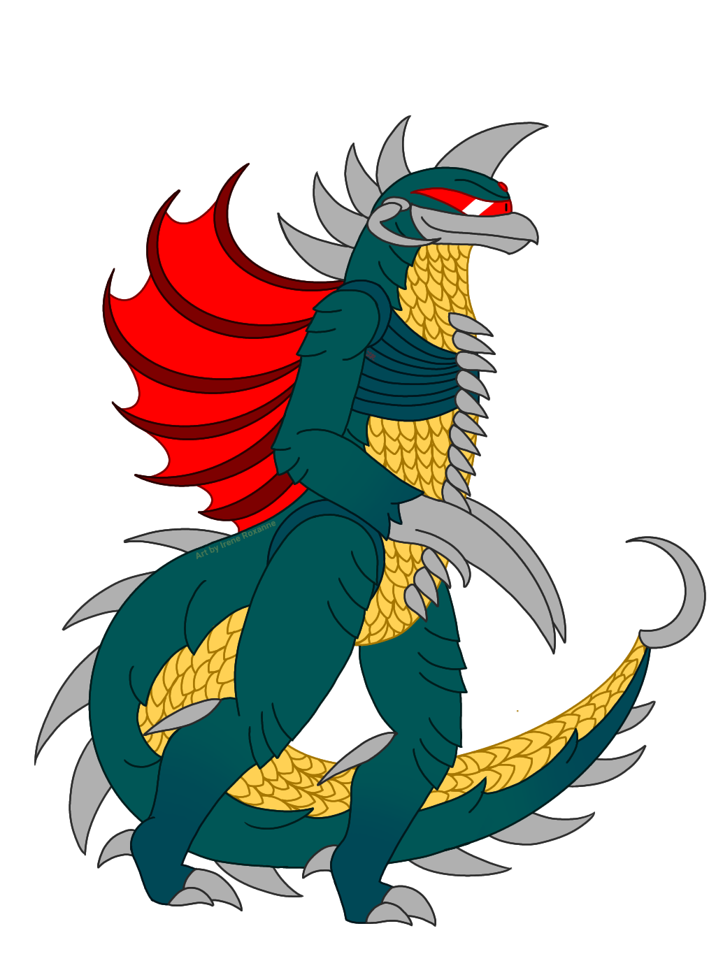 MonsterVerse Gigan concept (full-body) by IreneRoxanne666 on DeviantArt