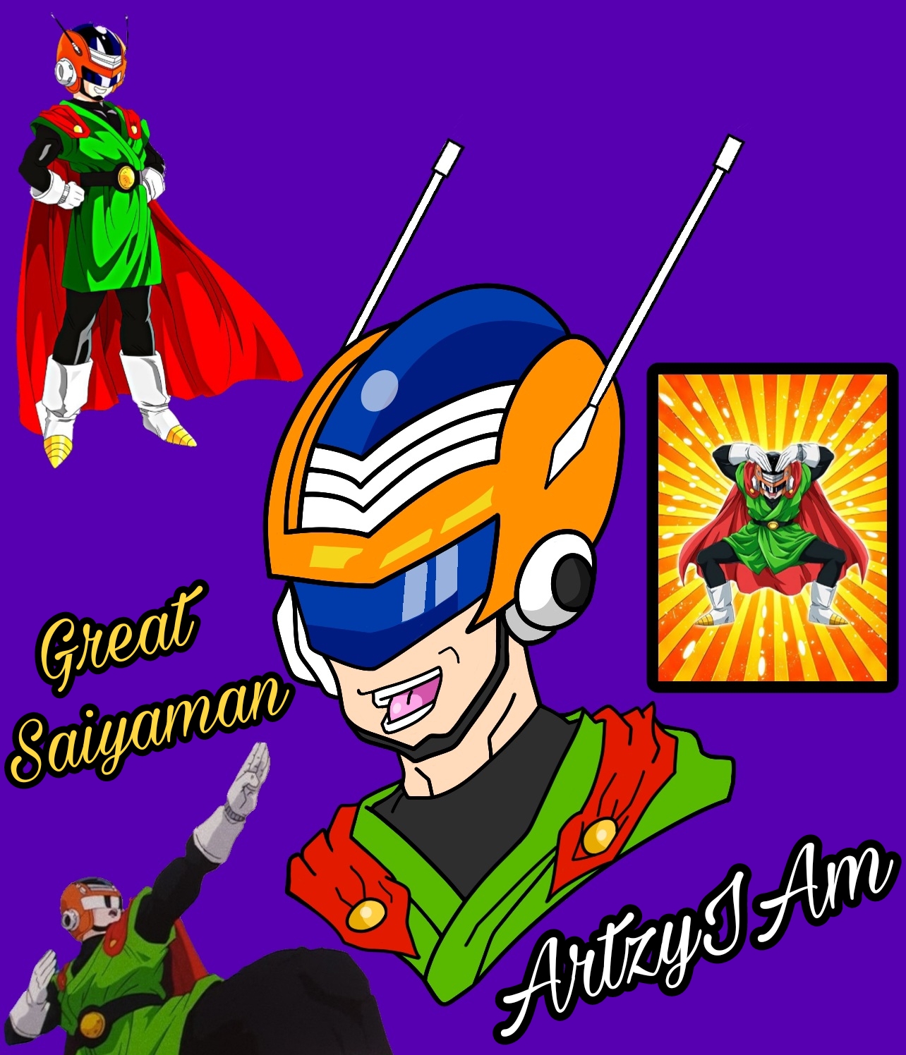 Sayan Man The Great Saiyaman! by ArtzyIAm on DeviantArt