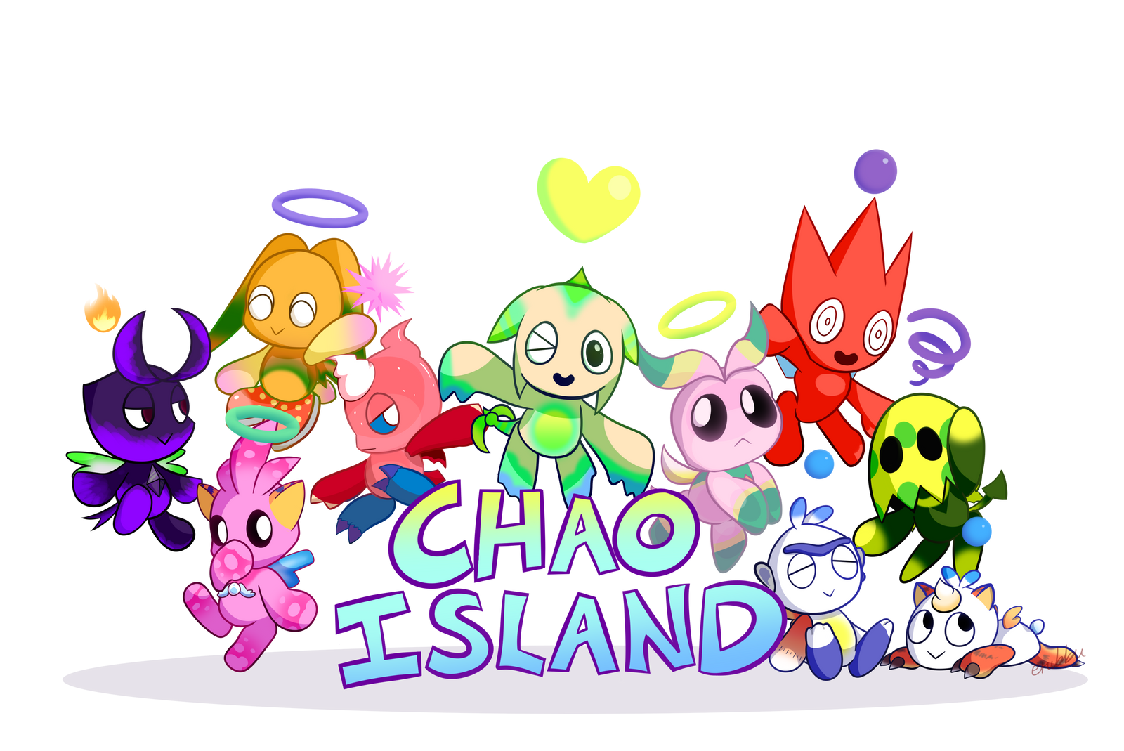Sonic Fan Art - Chao Island