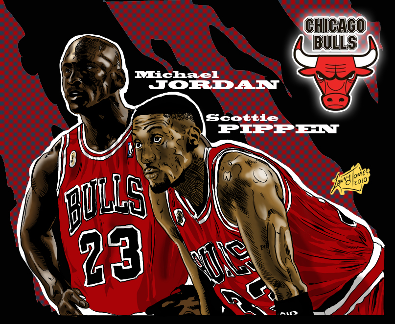 NBA Greats - Jordan and Pippen