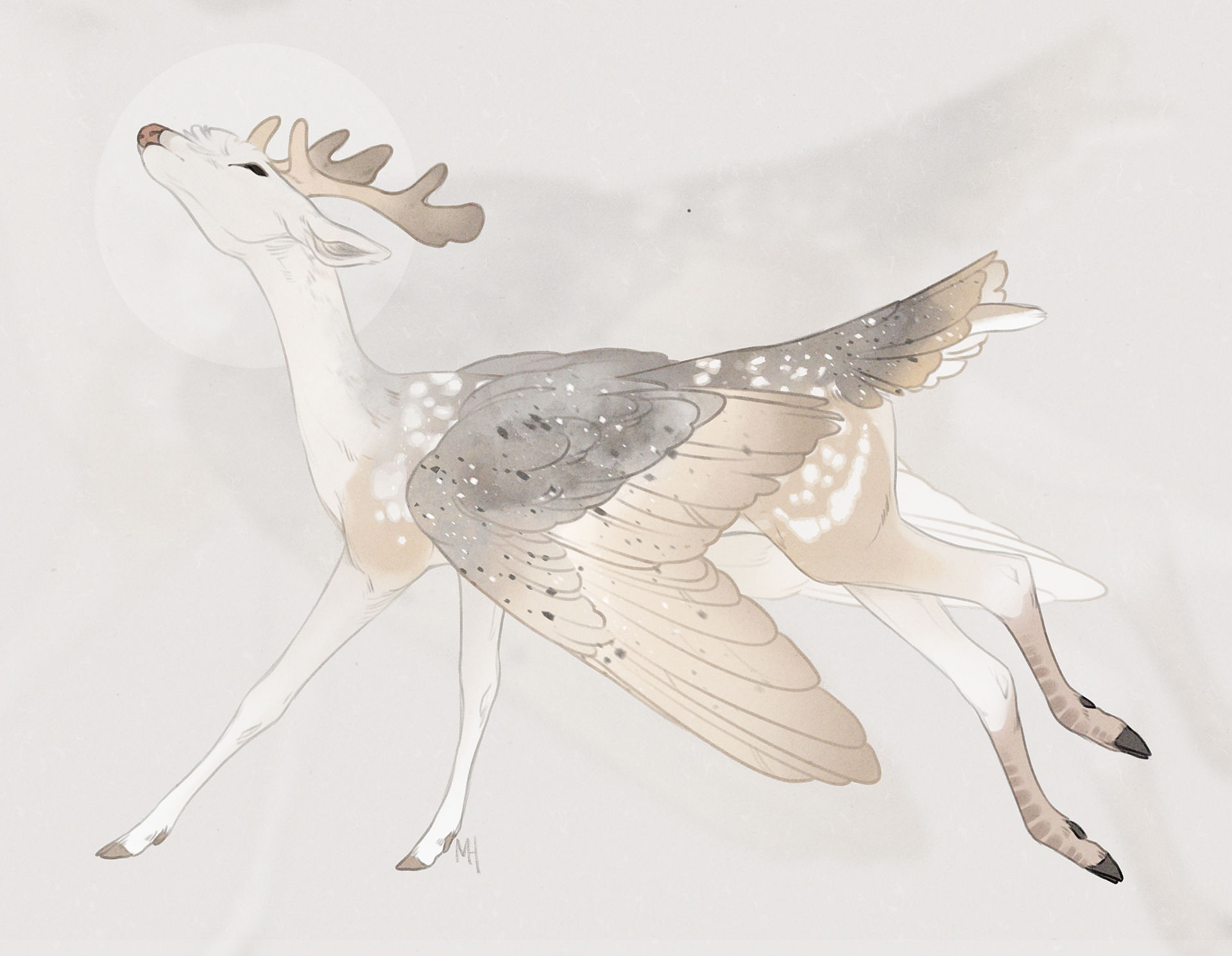 Deviantart Fallow Deercember day 1: Fallow deer by marnah on DeviantArt